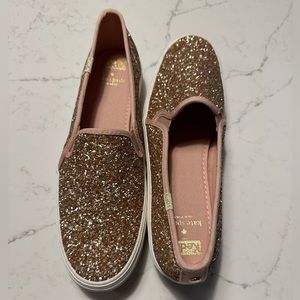 Kate Spade pink Glitter Keds